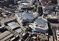 aerial view
                      of the Bullring shopping centre Birmingham