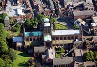 aerial
                            photo of Chester cathedral