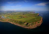 aerial
                            photograph of St Bees Head Cumbria England
                            UK