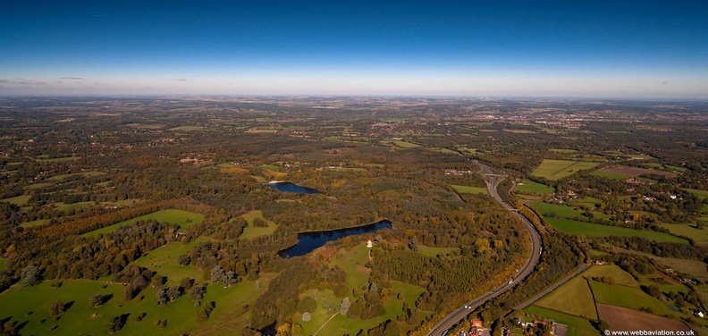 A34 at High Clere aerial photo