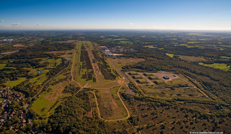  former RAF Greenham Common airfield  aerial photo