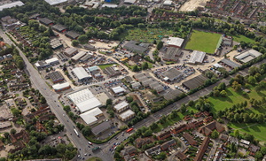 London Road Industrial Estate Newbury aerial photo