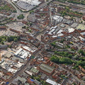 Newbury town centre  Berkshire aerial photo