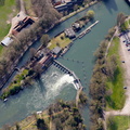 Caversham Lock Reading aerial photo