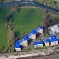 King's Meadow in Reading, Berkshire.  aerial photograph