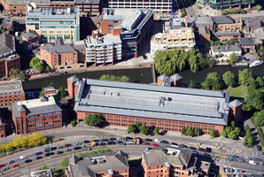 Multi Storey car park on Queens Rd in  Reading  aerial photograph