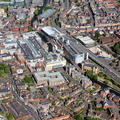 Reading town centre and The Oracle Shopping Centre  aerial photograph