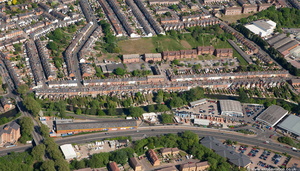 aerial photograph of Reading Berkshire  , England UK