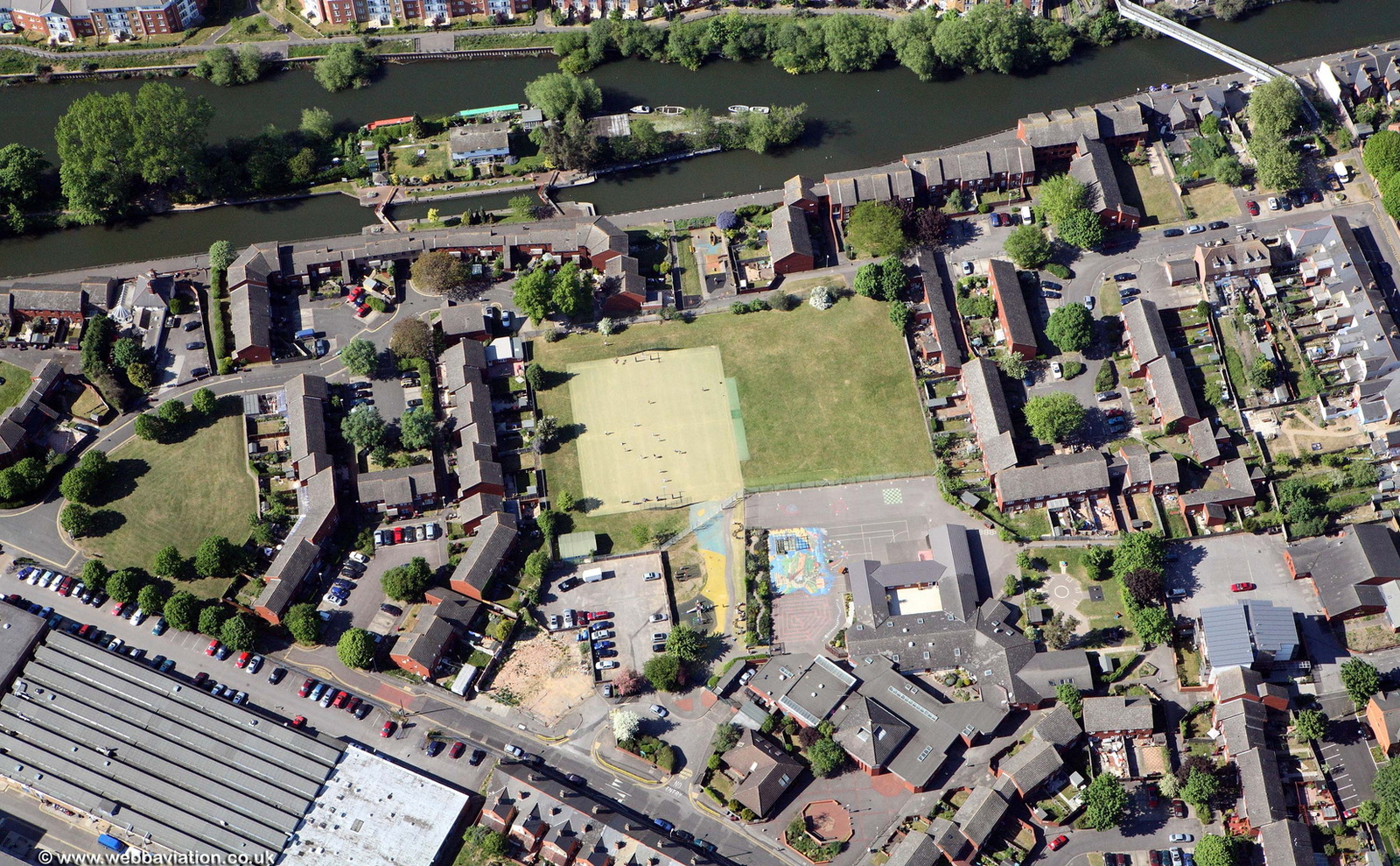 St John's C of E Primary School Reading RG1 aerial photo