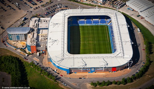 The Madejski Stadium Reading, Berkshire, England UK home of Reading Football Clubaerial photograph 