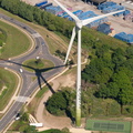 Green Park wind turbine Reading aerial photo