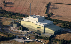 Calvert waste incinerator, Buckinghamshire aerial photograph