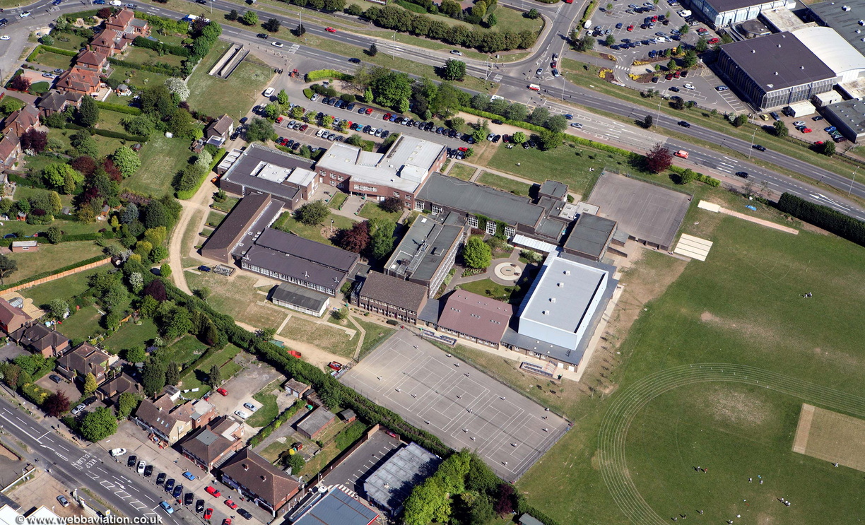 John Hampden Grammar School  High Wycombe aerial photo