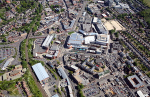 High Wycombe town centre  aerial photo