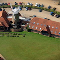Caldecotte Arms Wind Mill  from the air