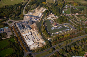 Campbell Wharf development in Milton Keynes from the air