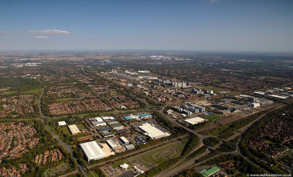  Central Retail Park. Rooksley. , Milton Keynes, MK13 MK8  from the air
