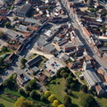 Newport Pagnell town centre from the air