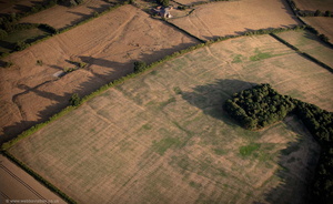 deserted medieval village at Thornborough Buckinghamshire aerial photograph