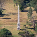 Boconnoc House Obelisk Cornwall from the air