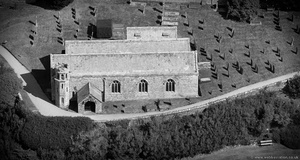 Boconnoc Parish Church Lostwithiel Cornwall from the air 