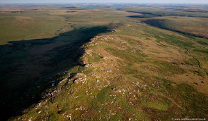 Brown Willy Bodmin Moor from the air