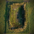 King Arthur's Hall on Bodmin Moor  from the air
