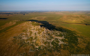 Roughtor Bodmin Moor aerial photograph