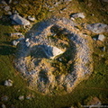 Showery Tor Ring Cairn Bodmin Moor aerial photograph