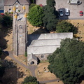 Church of St Clarus , Parish Church of St Cleer   Cornwall aerial photograph