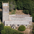 Church of St Willow Lanteglos   aerial photograph