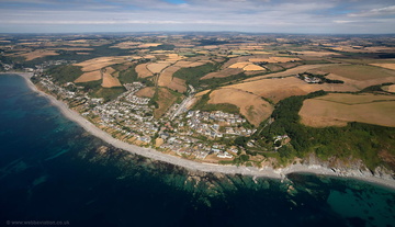 Downderry Cornwall  aerial photograph
