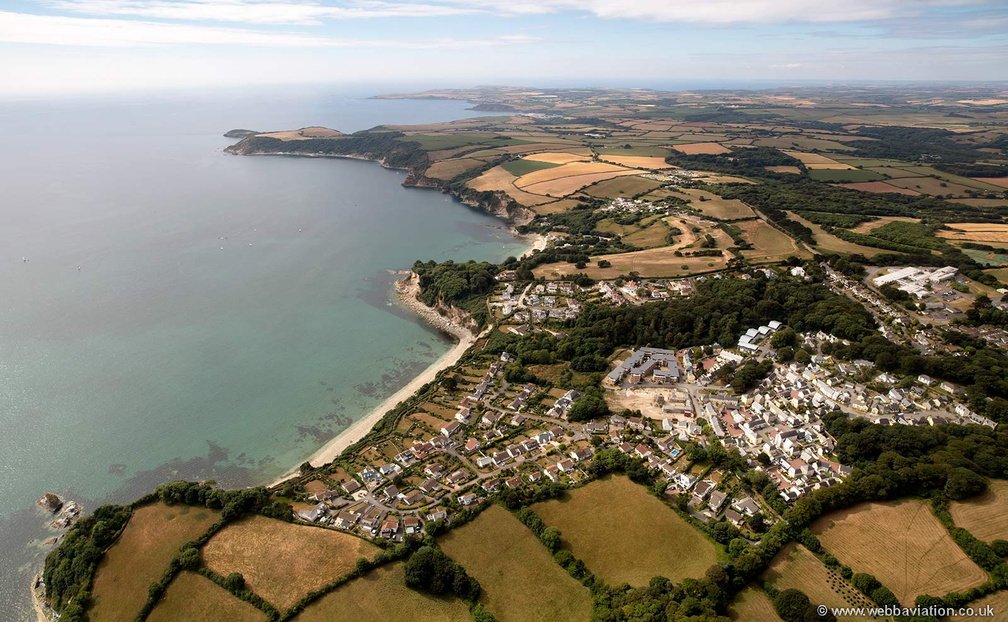 Duporth  Cornwall   from the air
