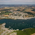 Fowey Cornwall  from the air
