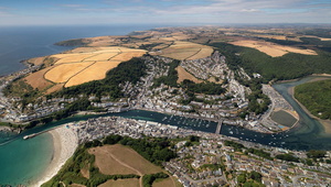 Looe   Cornwall  aerial photograph