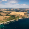 Samphire Beach & Wallace Beach Cornwall  aerial photograph