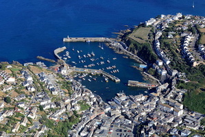 Mevagissey Cornwal from the air