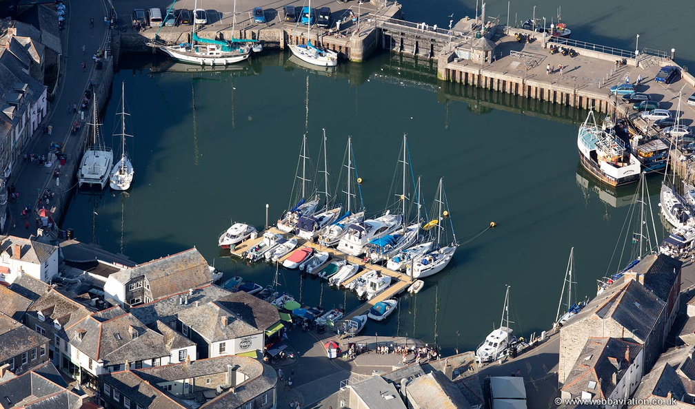Padstow Harbour from the air