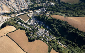 Pentewan Cornwall aerial photograph