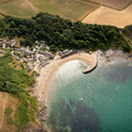 Polkerris Cornwall   from the air