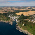 Polperro Cornwall  aerial photograph