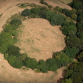 Prideaux Castle  hillfort Cornwall  from the air