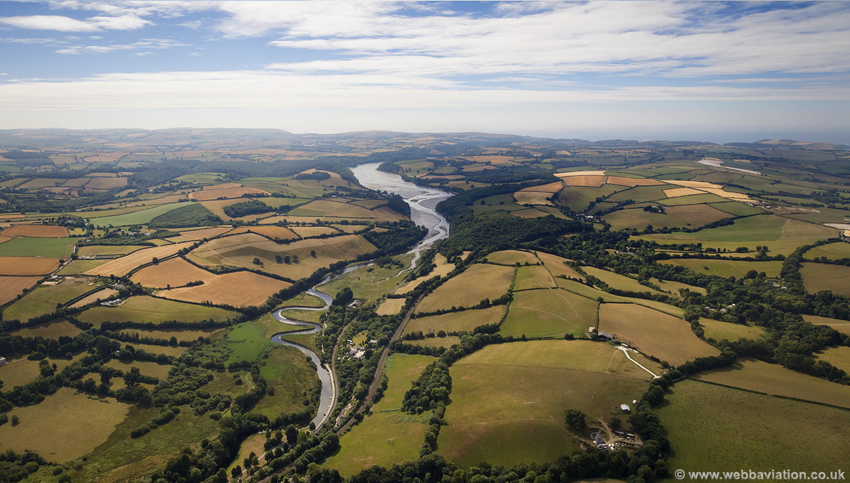 River Fowey aerial photograph