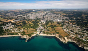 Saint Austell Cornwall   from the air