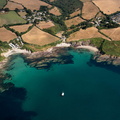 Talland Bay Cornwall  aerial photograph