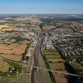 Wadebridge Cornwall  from the air