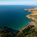 the north Cornish Coast from the air
