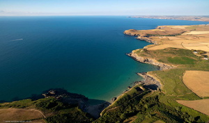 the north Cornish Coast from the air