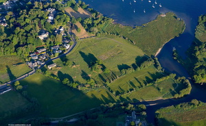 Galava Roman Fort Ambleside  in the Lake District from the air