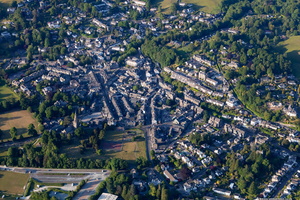 Ambleside in the Lake District from the air